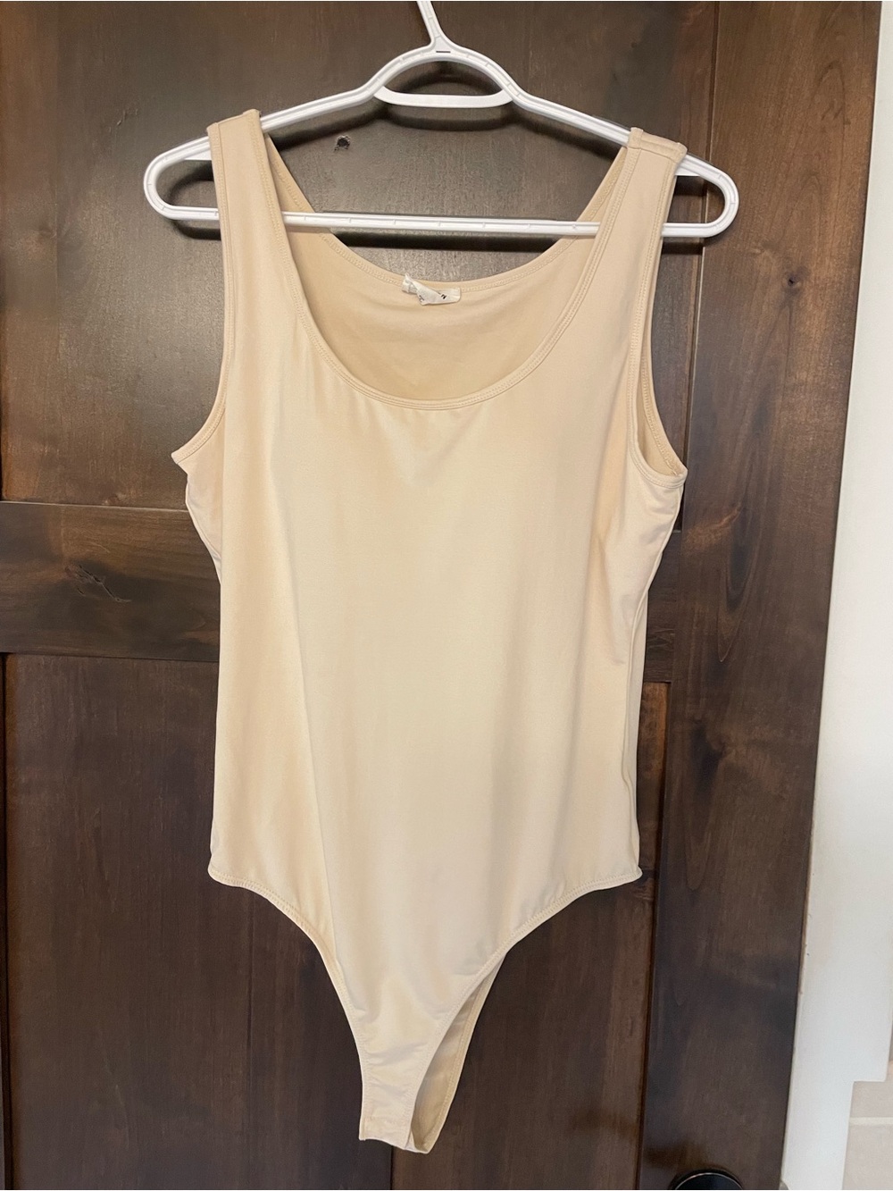 Classic Scoop Neck Bodysuit - Cream